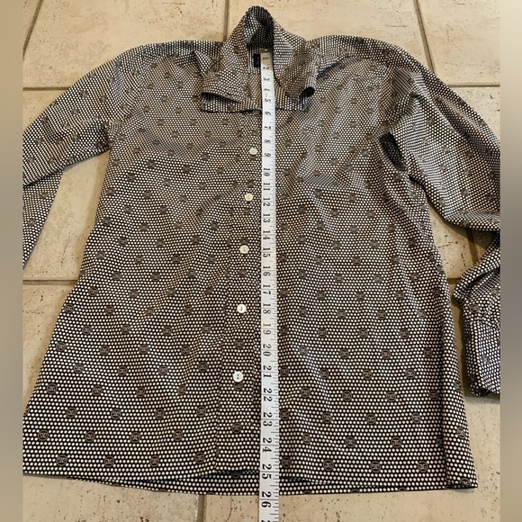 Vintage Givenchy for Fashions Couture Polka Dot Shirt Blouse Size 12 - Picture 6 of 6